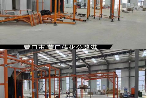 自動噴涂生產線廠家助力營口公路工程順利調試!