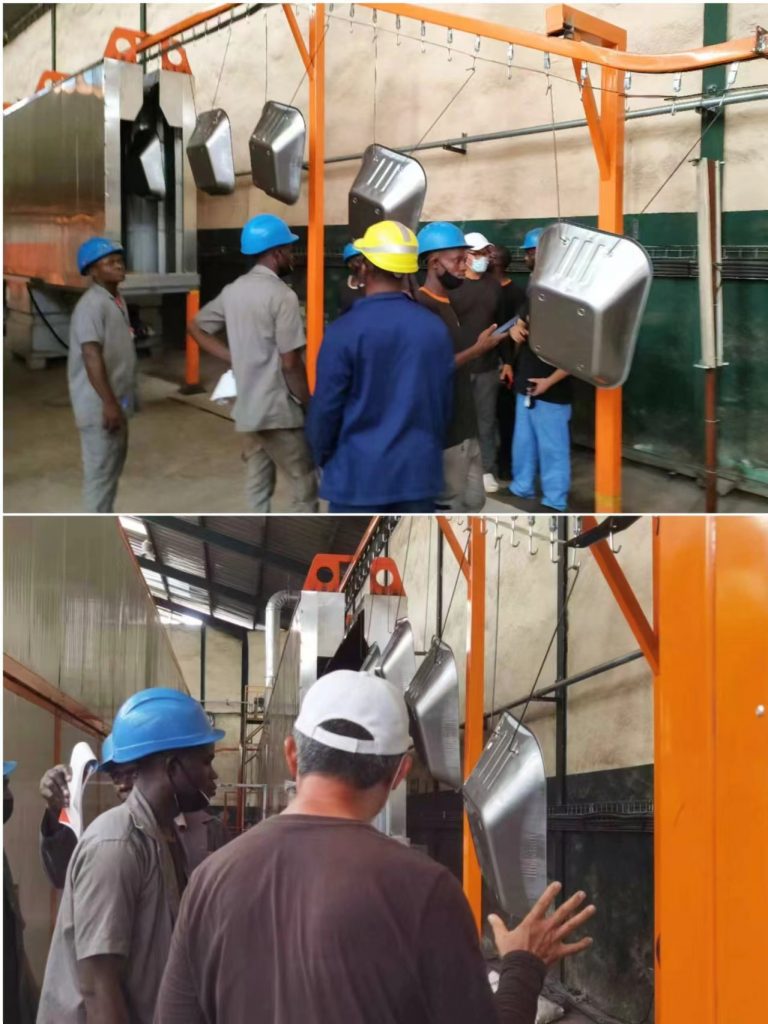 海外安裝-新月噴涂線設備獲科特迪瓦客戶高度認可! 海外安裝-新月噴涂線設備獲科特迪瓦客戶高度認可!