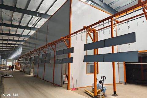 定制款-江西自動靜電噴塑設(shè)備安裝調(diào)試進(jìn)行中!