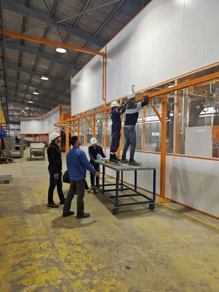 約旦又一自動噴涂流水線調試進行時,品質服務邁向國際新高度! 約旦又一自動噴涂流水線調試進行時,品質服務邁向國際新高度!