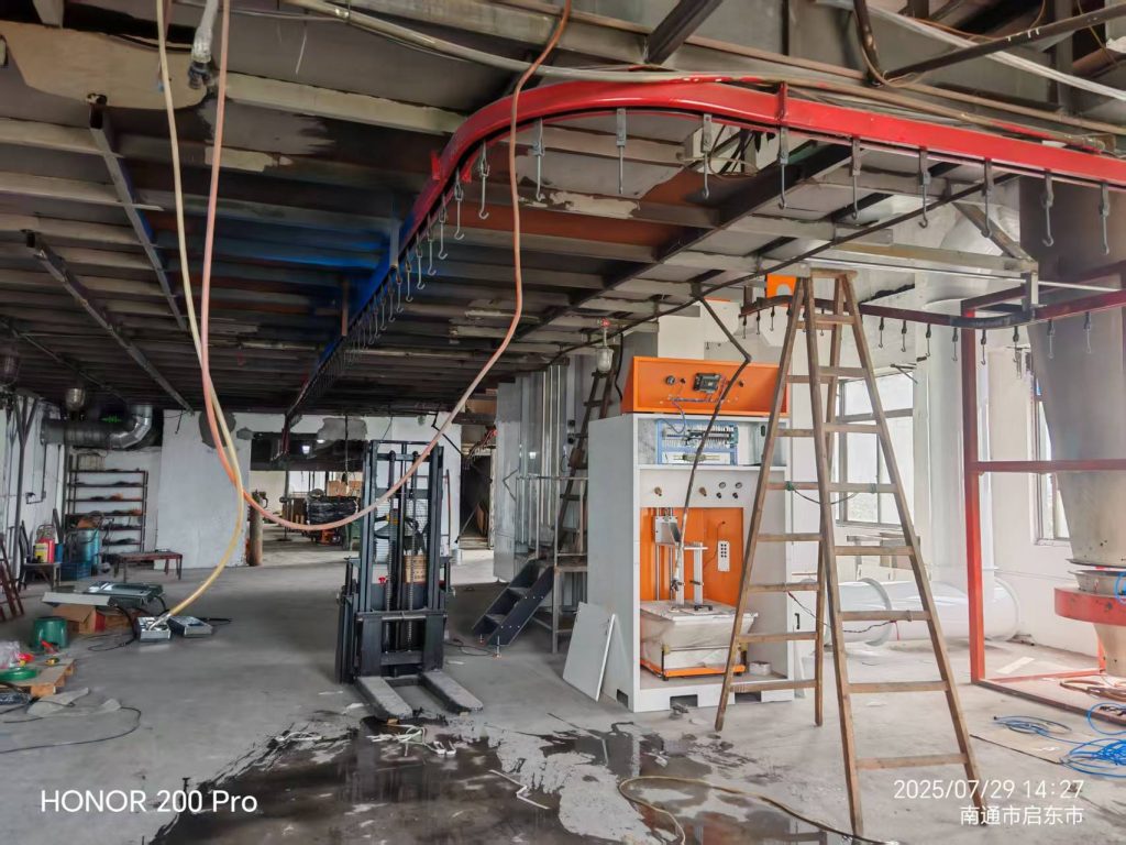 江海之畔安裝忙:新月電子儀器自動噴粉線設備落戶南通 江海之畔安裝忙:新月電子儀器自動噴粉線設備落戶南通