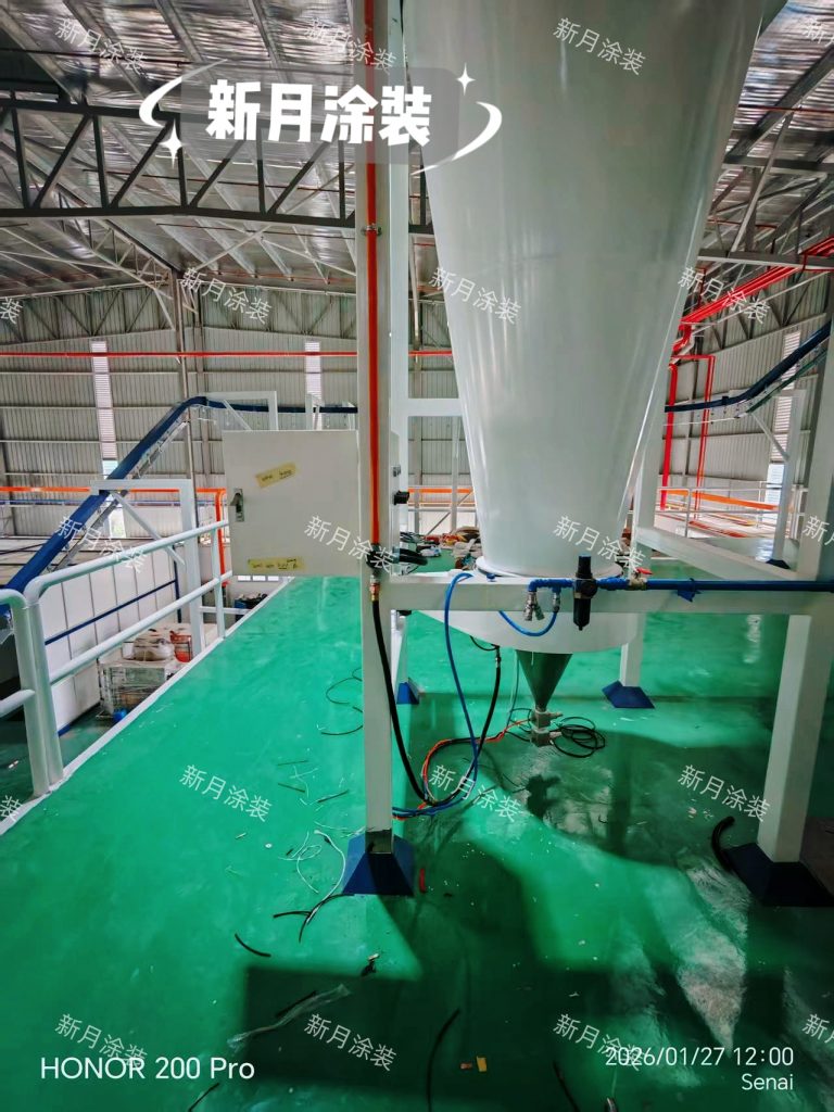跨國賦能：新月涂裝為馬來西亞定制大型涂裝噴粉流水線項目啟動安裝！